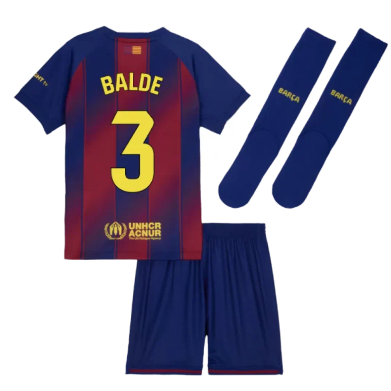 FC Barcelona Alejandro Balde 3 Heimtrikot Kinder 2025-2026