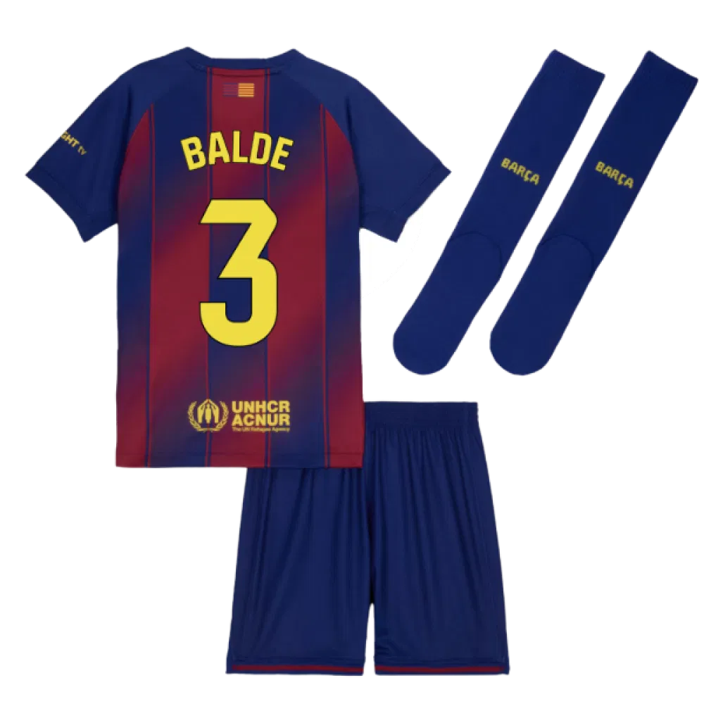 FC Barcelona Alejandro Balde 3 Heimtrikot Kinder 2025-2026 FC Barcelona Alejandro Balde 3 Heimtrikot Kinder 2025-2026