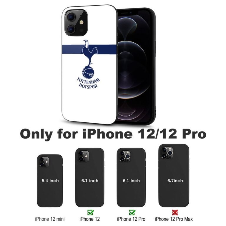 Tottenham Hotspur Stoßfest Glaskasten Handyhüllen & Cover Für IPhone 12