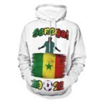 Senegal 2022 Gefütterte Plüsch Kapuzenpulli Dick Herren Hoodies Sweatshirt Langarm Warm