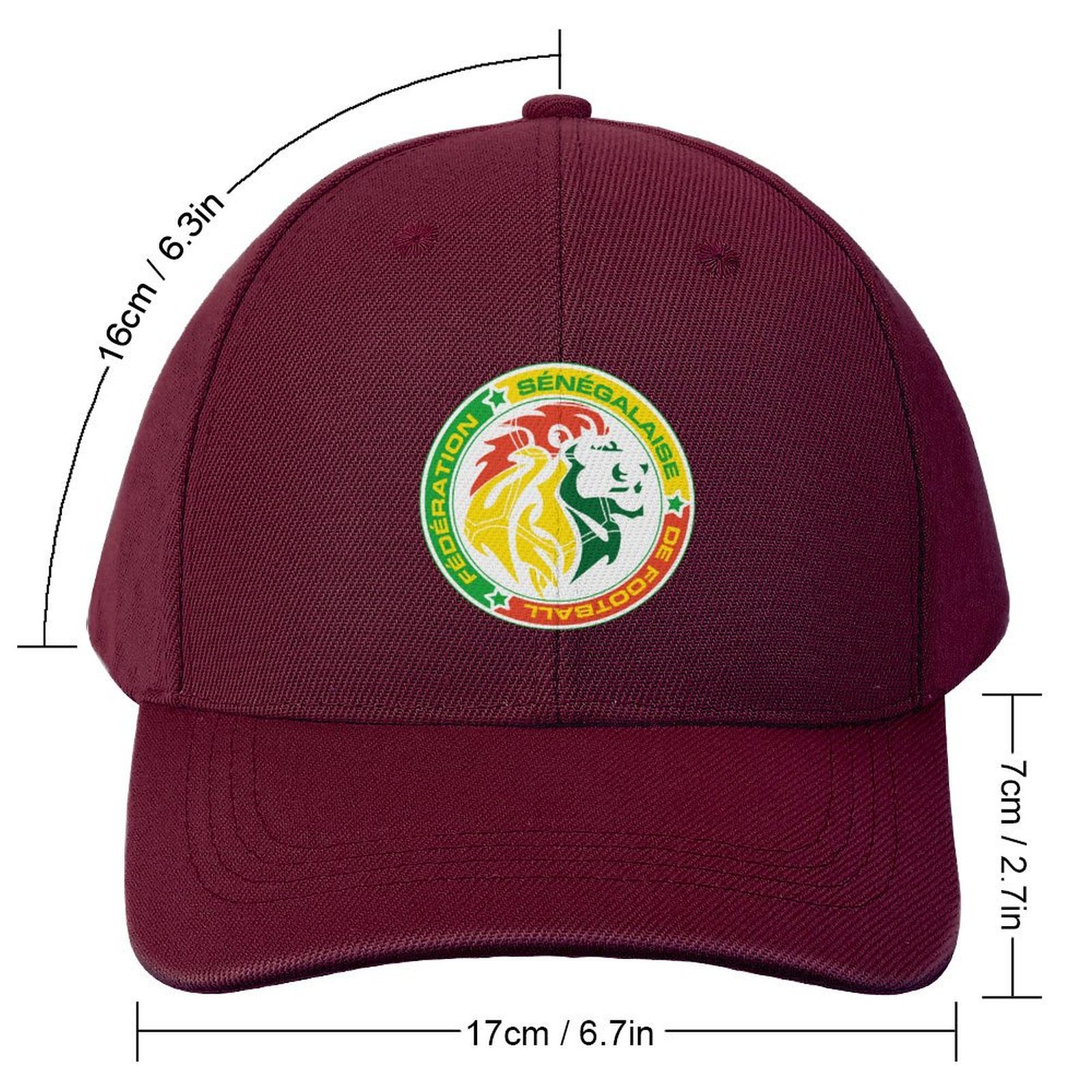 Senegal Baseball Cap Verstellbar Reine Farbe Baseballkappe Mütze Senegal Baseball Cap Verstellbar Reine Farbe Baseballkappe Mütze