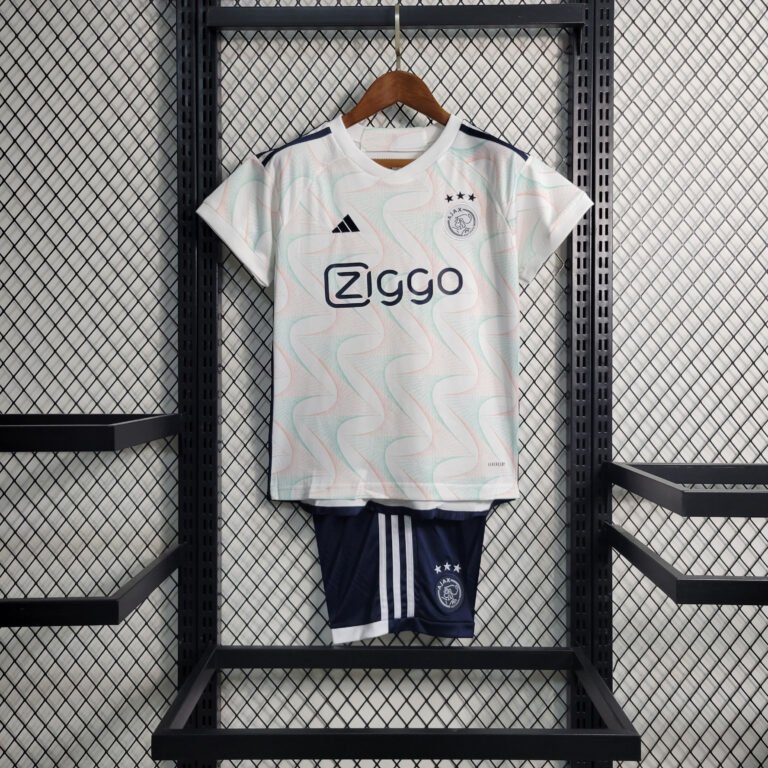 Ajax Auswärtstrikot Kinder Mini Kit 2023-2024
