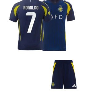 Al Nassr Cristiano Ronaldo 7 Auswärtstrikot Kinder Minikit 2024-2025