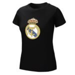 Real Madrid Damen Kurzarm Rundhals T-Shirt Casual Sommer Tops