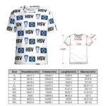 Hamburger SV 3D Vollständig Druck Kurzarm T-Shirts Beiläufige Tee Tops