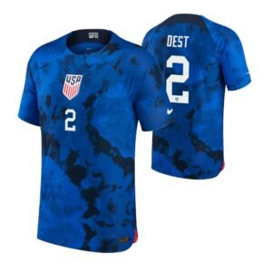 USA Sergino Dest 2 Away Trikot WM 2022