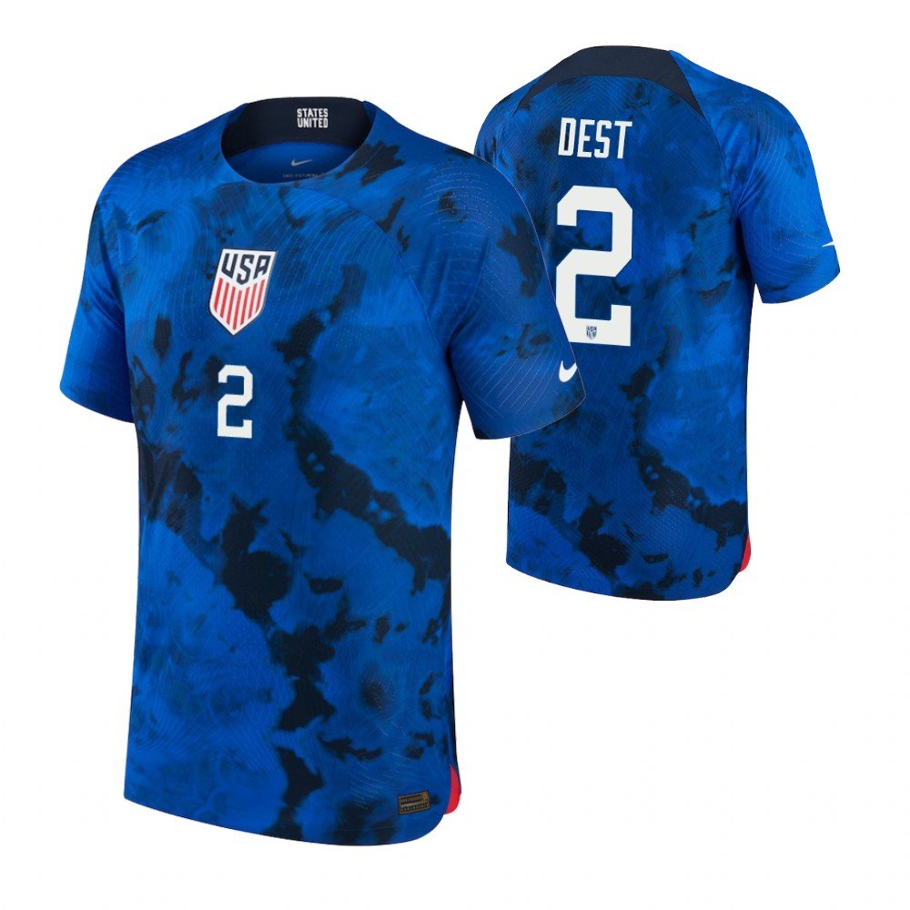 USA Sergino Dest 2 Away Trikot WM 2022 USA Sergino Dest 2 Away Trikot WM 2022