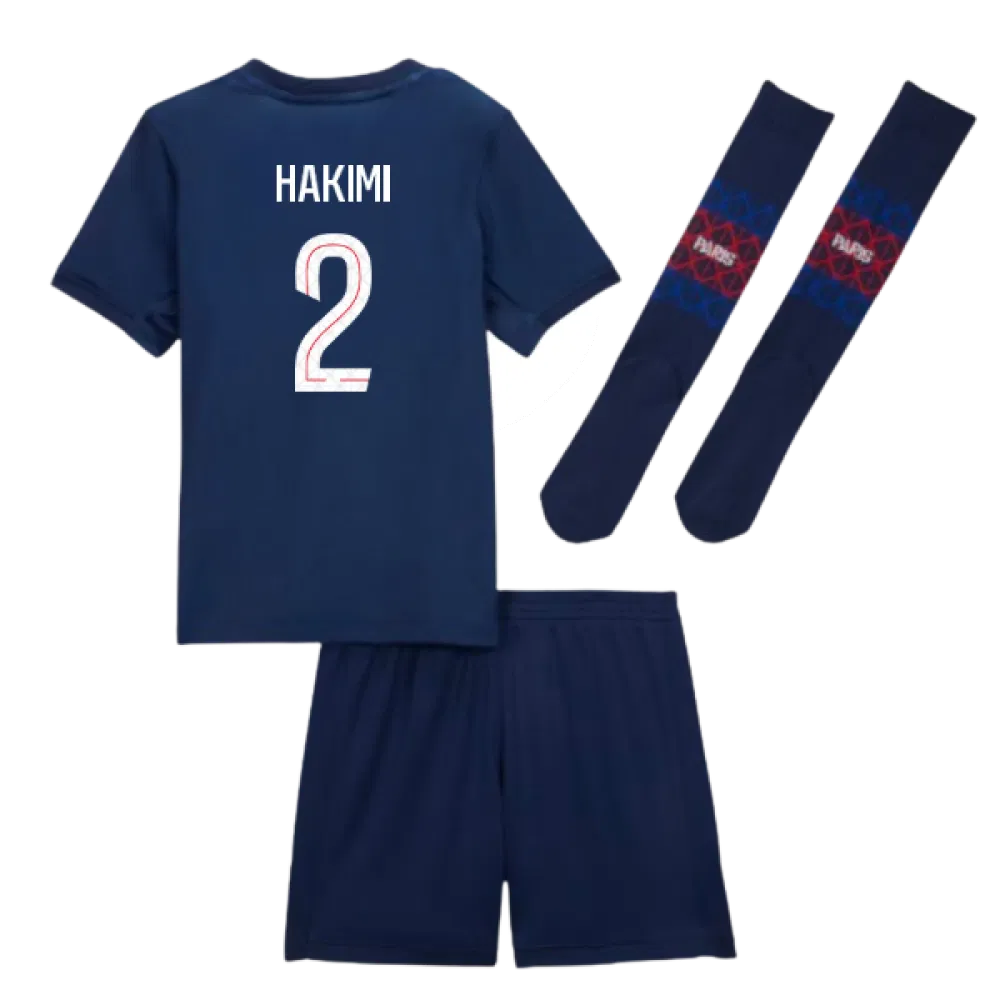 PSG Achraf Hakimi 2 Heimtrikot Kinder 2025-2026 PSG Achraf Hakimi 2 Heimtrikot Kinder 2025-2026