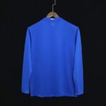 Manchester United Retro Langarm Away Trikot 2007-2008 - Blau