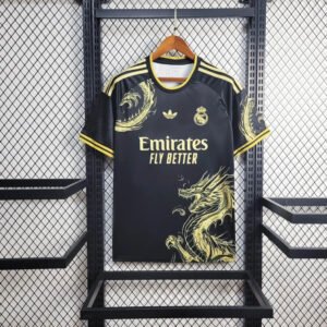Real Madrid Dragon Sonderausgabe Trikot 2024-2025 - Schwarz Gold