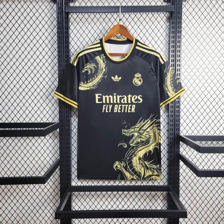 Real Madrid Dragon Sonderausgabe Trikot 2024-2025 - Schwarz Gold