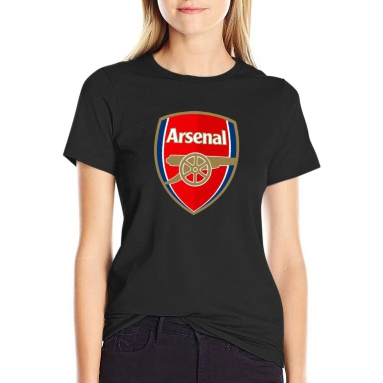 Arsenal Damen Kurzarm Rundhals T-Shirt Casual Sommer Tops