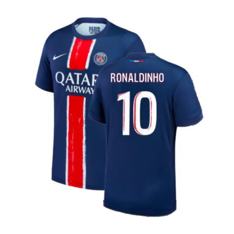Paris Saint-Germain Ronaldinho 10 Home Trikot 2024-2025 Paris Saint-Germain Ronaldinho 10 Home Trikot 2024-2025