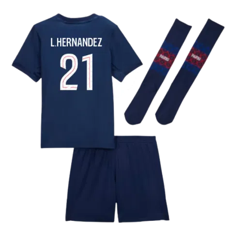 PSG Lucas Hernández 21 Heimtrikot Kinder 2025-2026