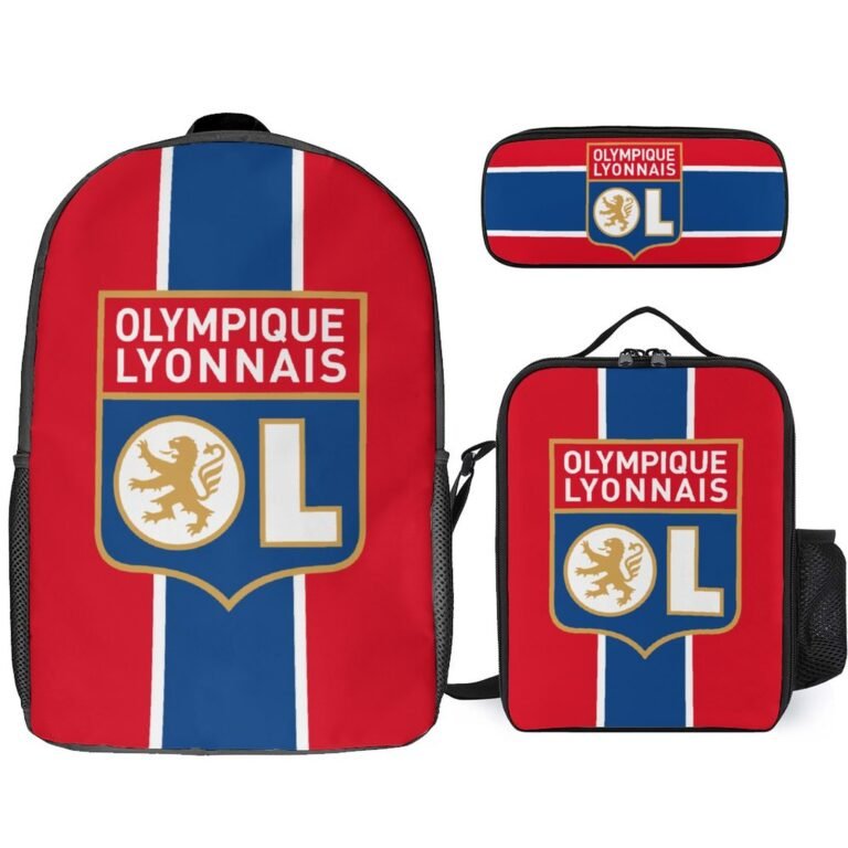Olympique Lyonnais Student Schulranzen Lunchbag Stifttasche Kombination