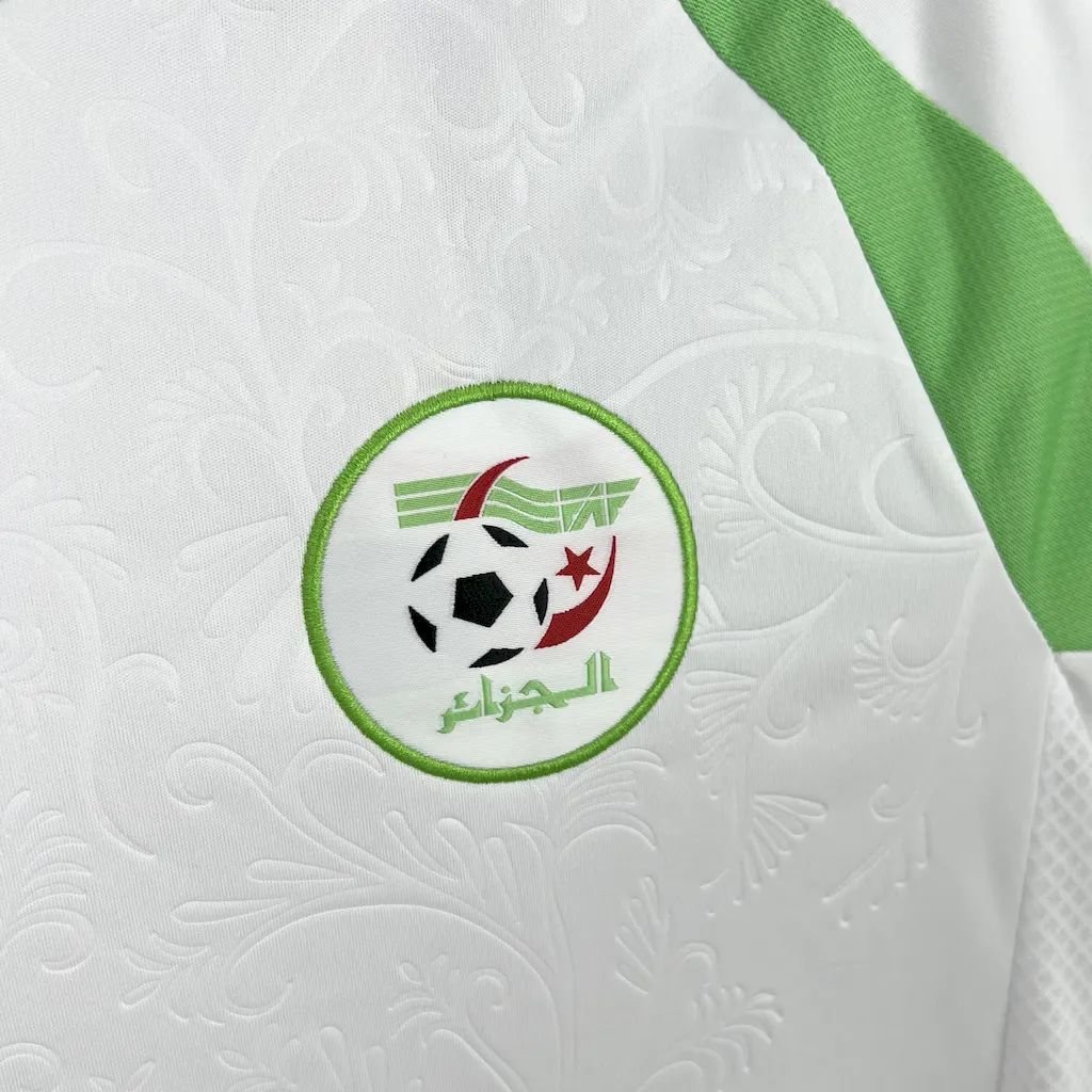 Algerien Amine Gouiri 11 Home Trikot 2024-2025 Algerien Amine Gouiri 11 Home Trikot 2024-2025