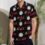 Ajax Kurzärmelige Herrenhemden, Passform Sommer Kurzarm Casual Button-Down Hemden