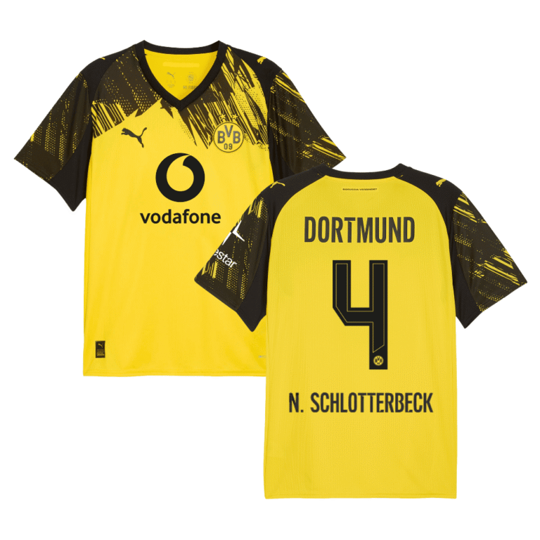 Borussia Dortmund Nico Schlotterbeck 4 Home Trikot 2025-2026