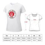 FC St. Pauli Damen Kurzarm Rundhals T-Shirt Casual Sommer Tops