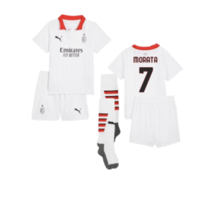 AC Mailand Álvaro Morata 7 Auswärtstrikot Kinder 2024-2025