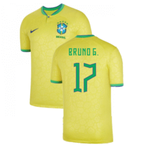 Brasilien Bruno Guimarães 17 Home Trikot WM 2022