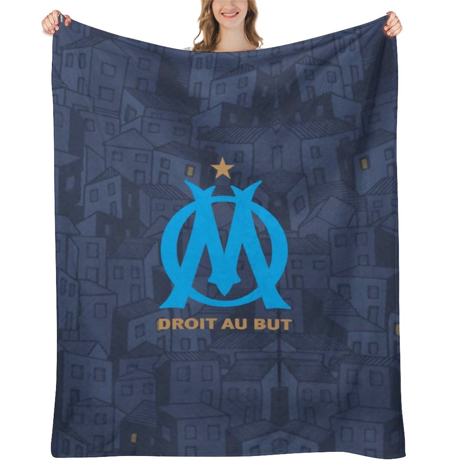 Olympique De Marseille Decken, Superweiche Decken, Verschiedene Größen Von Decken Olympique De Marseille Decken, Superweiche Decken, Verschiedene Größen Von Decken