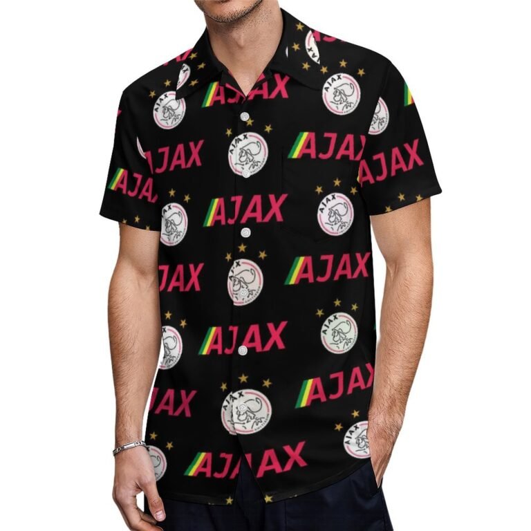 Ajax Kurzärmelige Herrenhemden, Passform Sommer Kurzarm Casual Button-Down Hemden