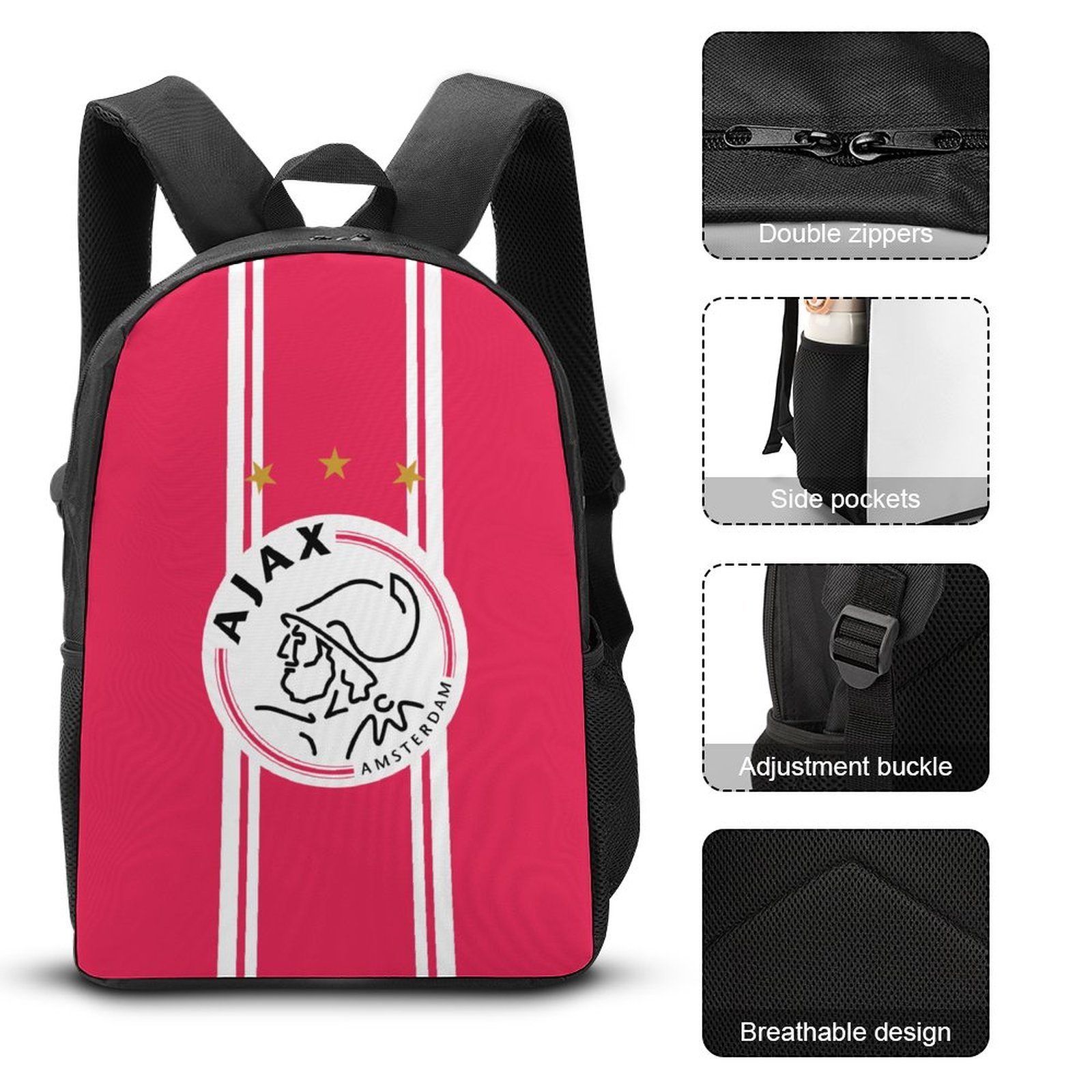 Ajax Student Schulranzen Lunchbag Stifttasche Kombination Ajax Student Schulranzen Lunchbag Stifttasche Kombination