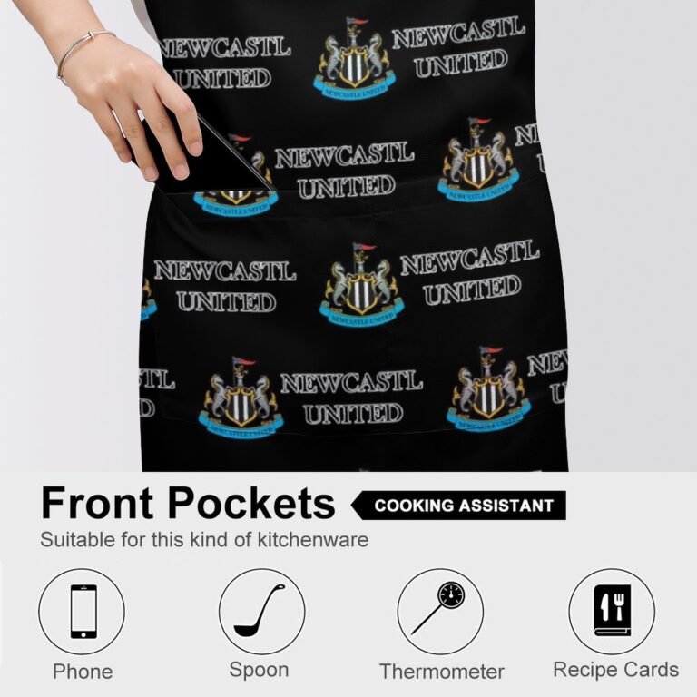 Newcastle United Wasserdichte Schürze Wasserdichte Schürze Mit Taschen Für Küchenfarbe Und Mehr.