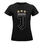 Juventus FC Damen Kurzarm Rundhals T-Shirt Casual Sommer Tops