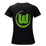 VfL Wolfsburg Damen Kurzarm Rundhals T-Shirt Casual Sommer Tops