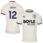 West Ham United Malick Diouf 12 Away Trikot 2025-2026