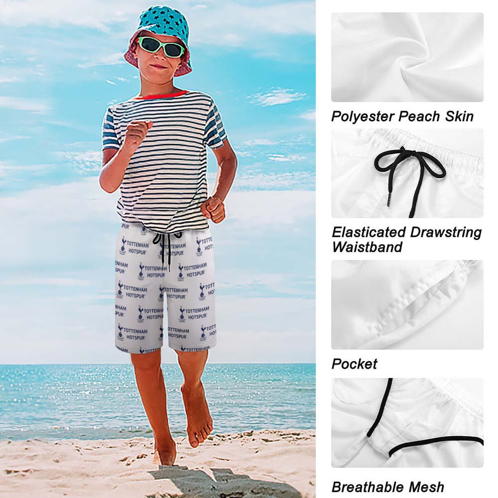 Tottenham Hotspur Kinder Badehose,Strandshorts Sommer Jogginghose,Strandhosen Tottenham Hotspur Kinder Badehose,Strandshorts Sommer Jogginghose,Strandhosen