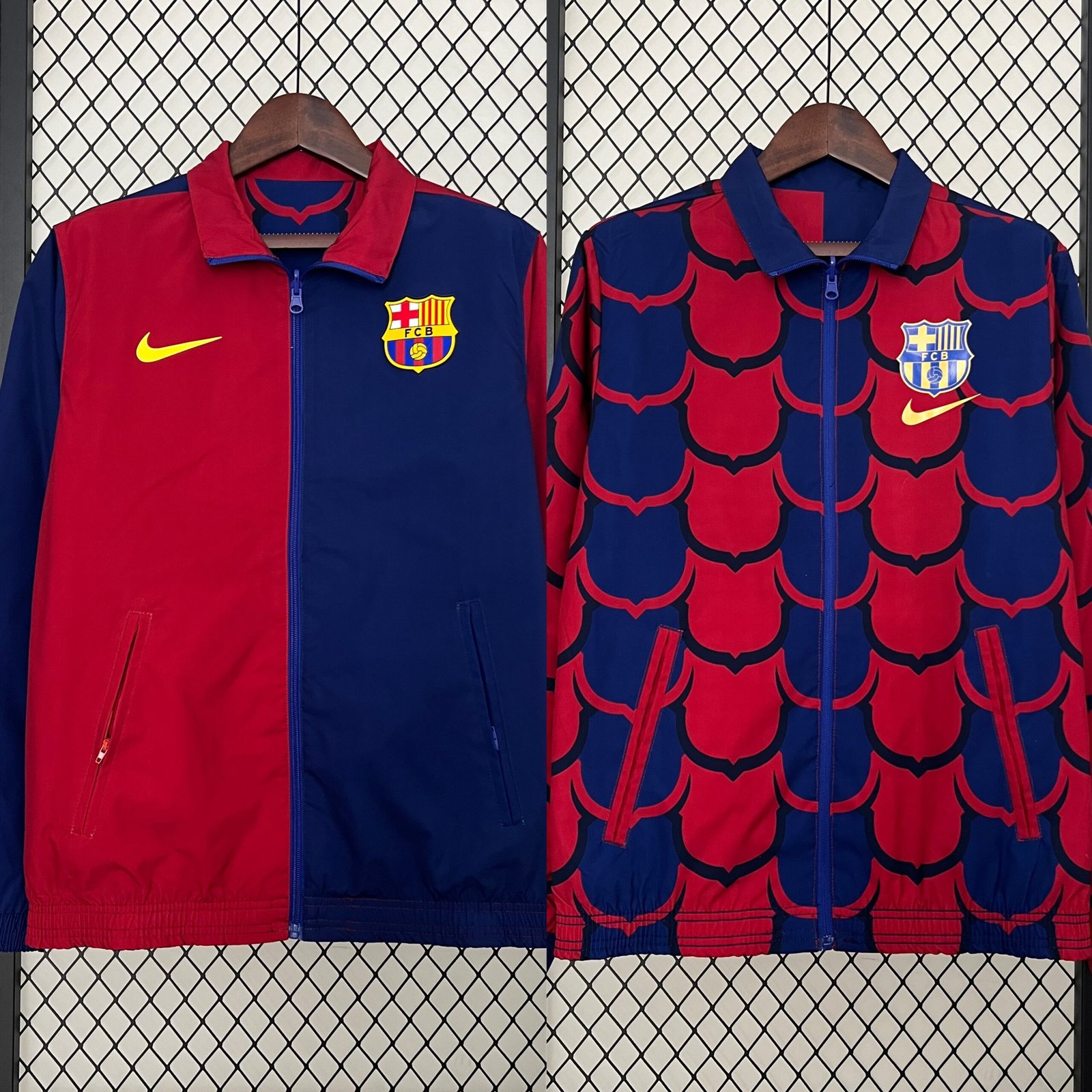 FC Barcelona Beidseitig Verwendbar Anthem Jacke 2024-2025