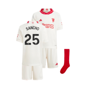 Manchester United Jadon Sancho 25 Third Trikot Kinder Mini Kit 2023-2024