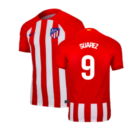 Atletico Madrid Luis Suárez 9 Home Trikot 2023-2024 (Mit Sponsors)