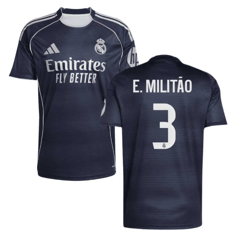 Real Madrid Éder Militão 3 Away Trikot 2025-2026