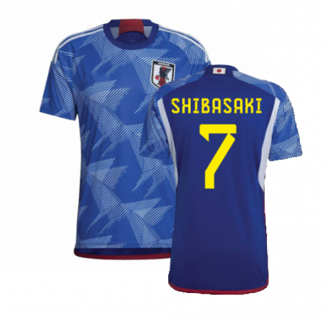 Japan Gaku Shibasaki 7 Home Trikot WM 2022 Japan Gaku Shibasaki 7 Home Trikot WM 2022