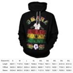 Ghana2022 Gefütterte Plüsch Kapuzenpulli Dick Herren Hoodies Sweatshirt Langarm Warm