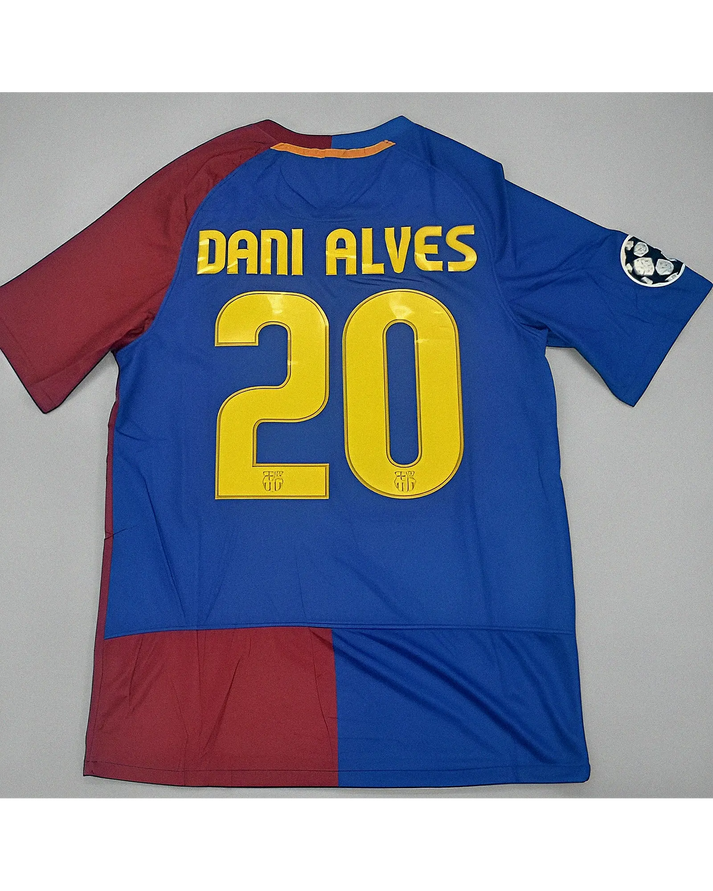 FC Barcelona Daniel Alves 20 Home Retro Trikot 2008-2009