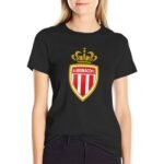 AS Monaco Damen Kurzarm Rundhals T-Shirt Casual Sommer Tops