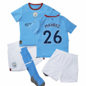 Man City Riyad Mahrez 26 Heimtrikot Kinder Mini Kit 2022-2023