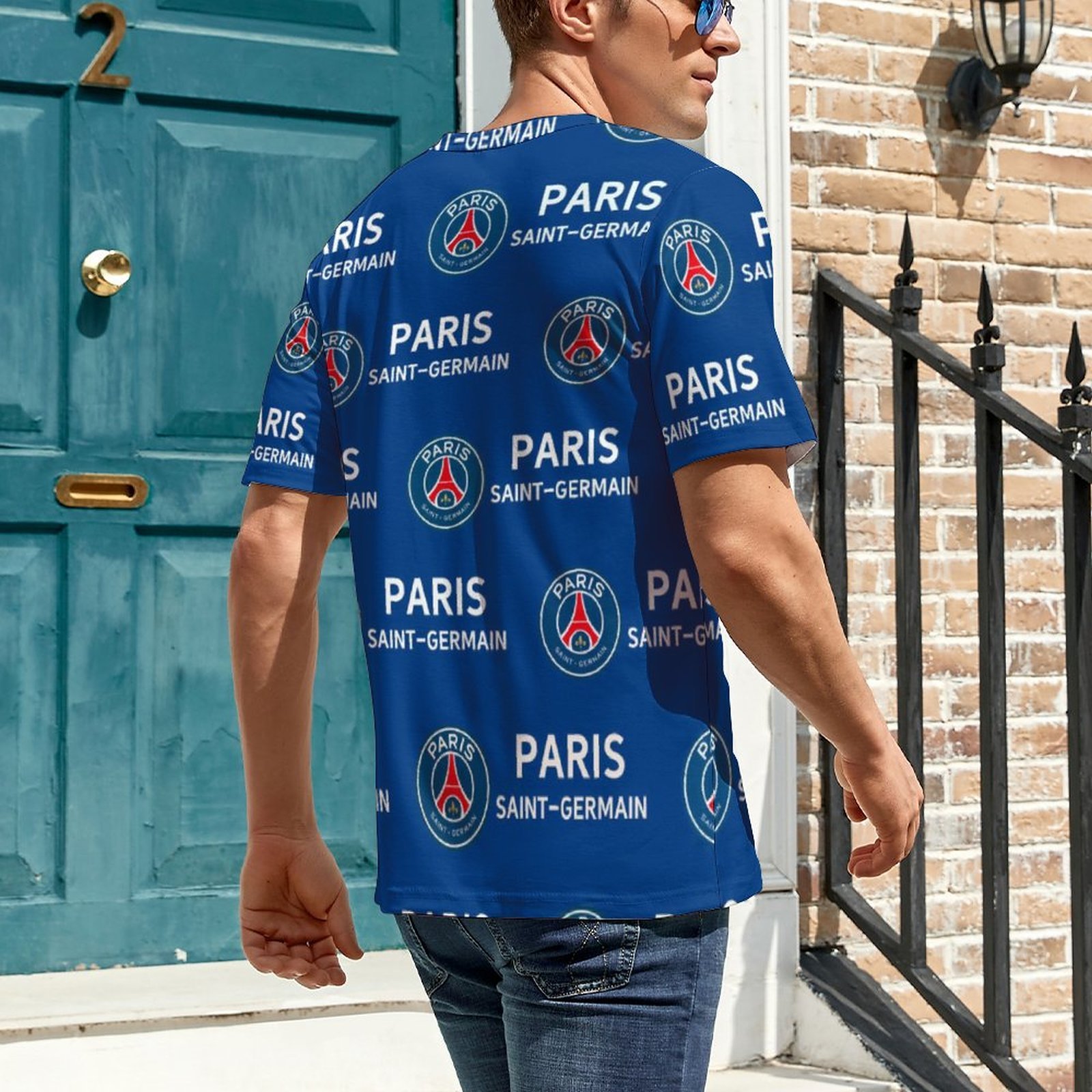Paris Saint-Germain Unisex 3D Vollständig Druck Kurzarm T-Shirts Beiläufige Tee Tops Paris Saint-Germain Unisex 3D Vollständig Druck Kurzarm T-Shirts Beiläufige Tee Tops