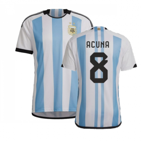 Argentinien Marcos Acuña 8 Heimtrikot Kinder 2022-2023 Mit Shorts