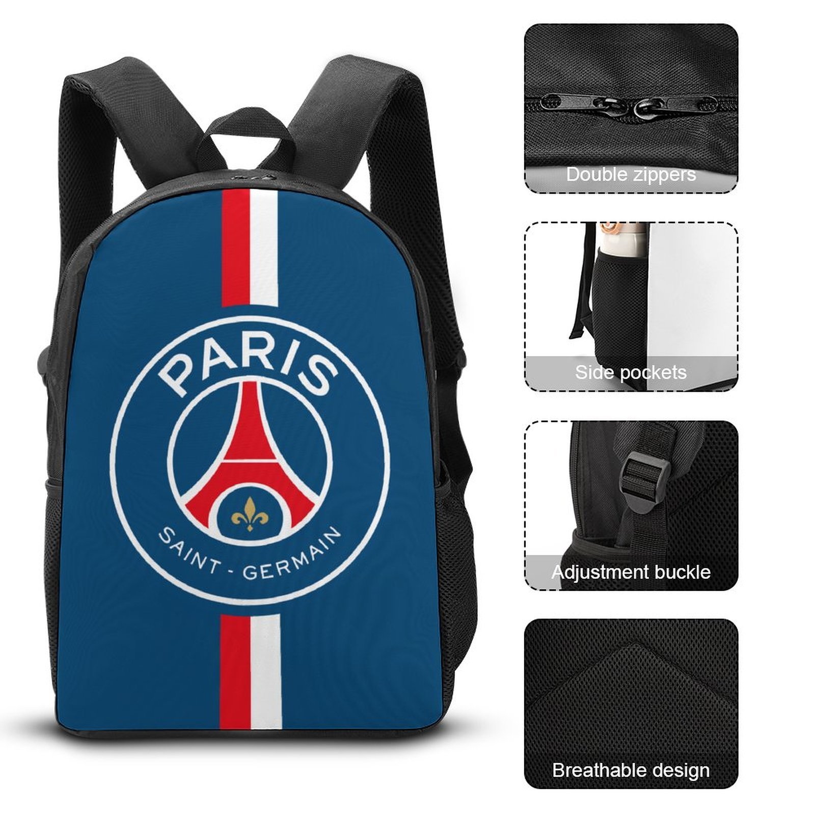 Paris Saint-Germain Student Schulranzen Lunchbag Stifttasche Kombination Paris Saint-Germain Student Schulranzen Lunchbag Stifttasche Kombination