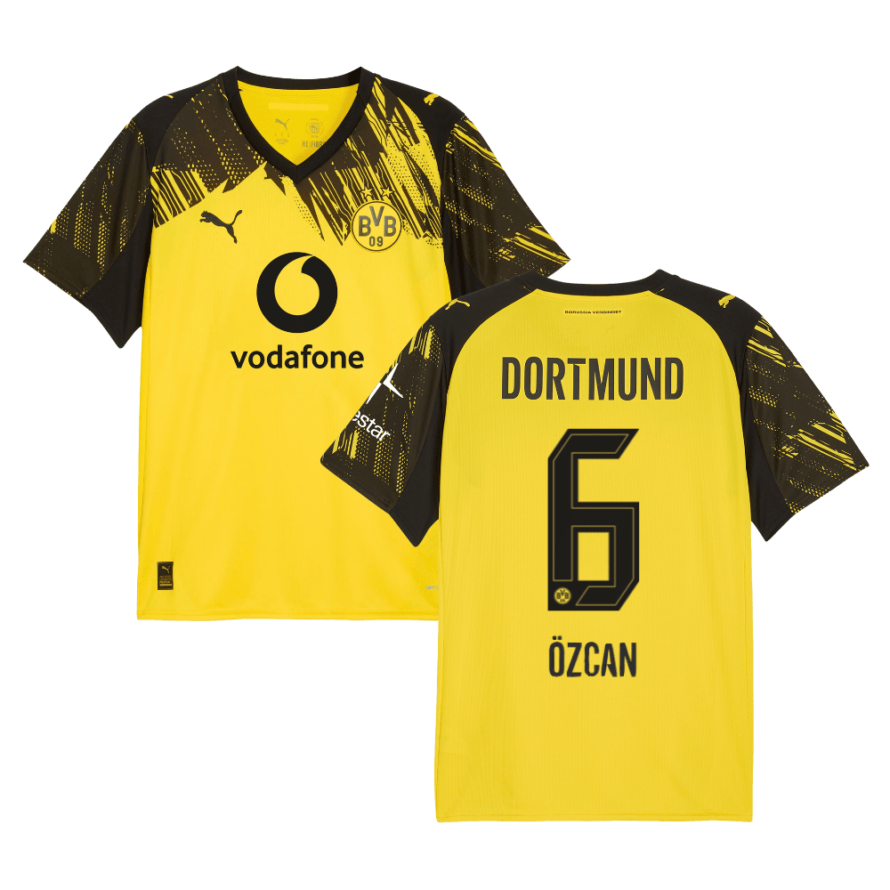 Borussia Dortmund Salih Özcan 6 Home Trikot 2025-2026 Borussia Dortmund Salih Özcan 6 Home Trikot 2025-2026