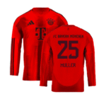 FC Bayern München Thomas Müller 25 Langarm Home Trikot 2024-2025