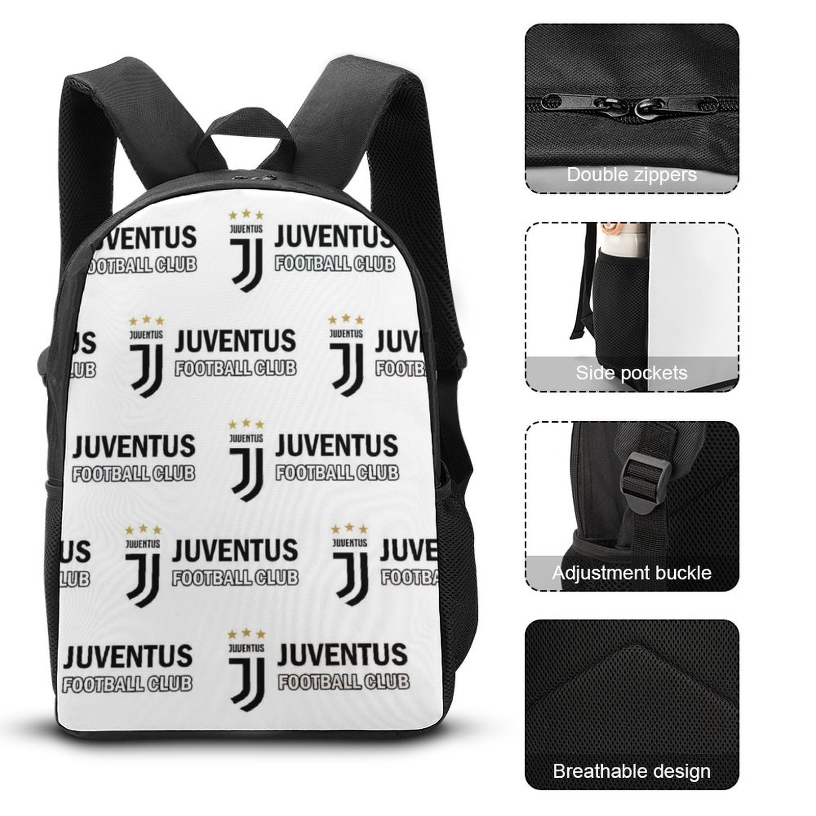 Juventus FC Student Schulranzen Lunchbag Stifttasche Kombination Juventus FC Student Schulranzen Lunchbag Stifttasche Kombination