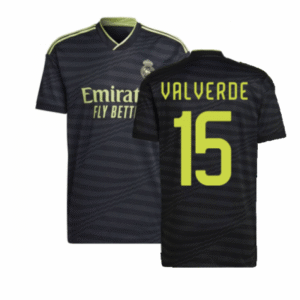 Real Madrid Federico Valverde 15 Third Trikot 2022-2023