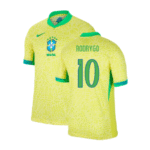Brasilien Rodrygo 10 Home Trikot 2024-2025